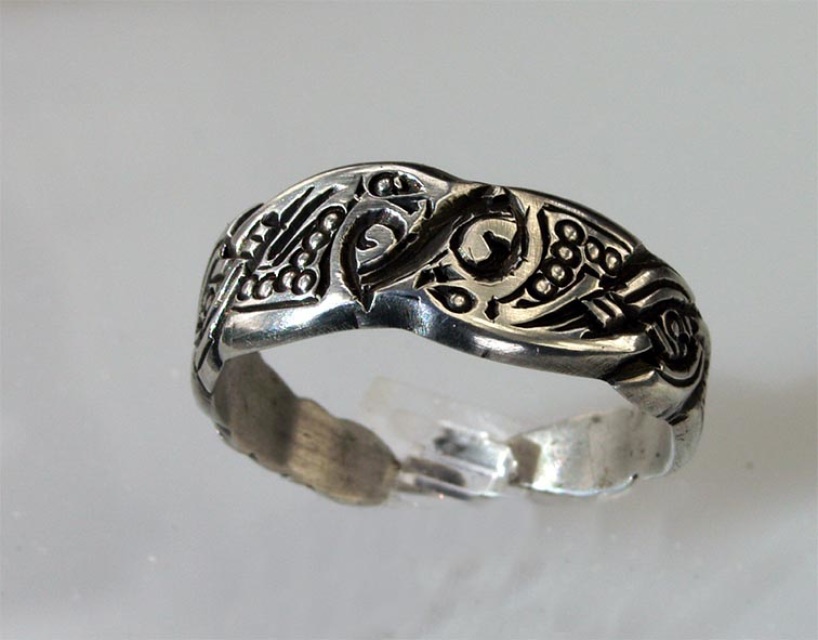 Viking dragon ring